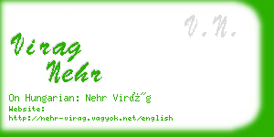 virag nehr business card